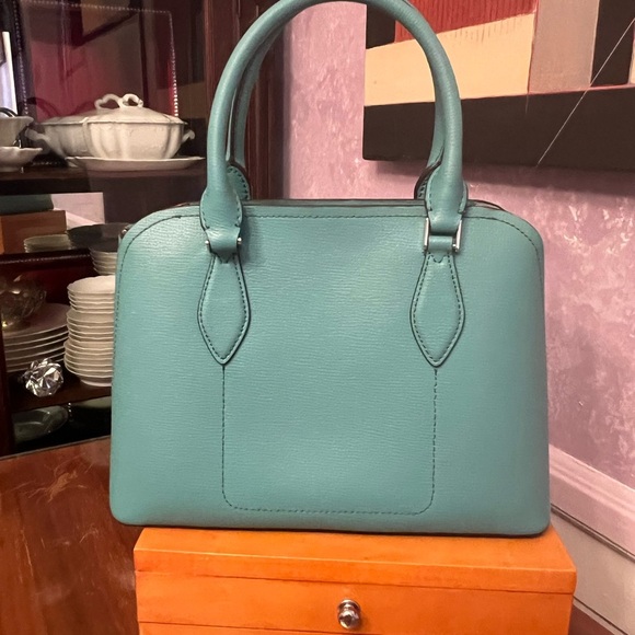 Kate Spade “Tiffany’s” Blue Satchel with Gold Hardware - Picture 4 of 13